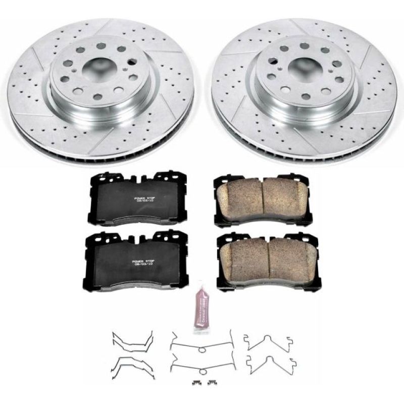 Power Stop 10-17 Lexus LS460 Front Z23 Evolution Sport Brake Kit - K5824