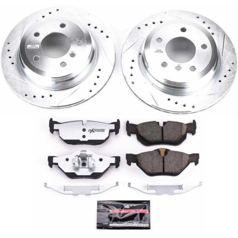 Power Stop 11-13 BMW 328i Rear Z26 Street Warrior Brake Kit - K5980-26