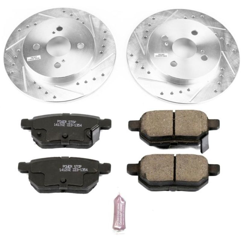 Power Stop 12-18 Toyota Yaris Rear Z23 Evolution Sport Brake Kit - K6106