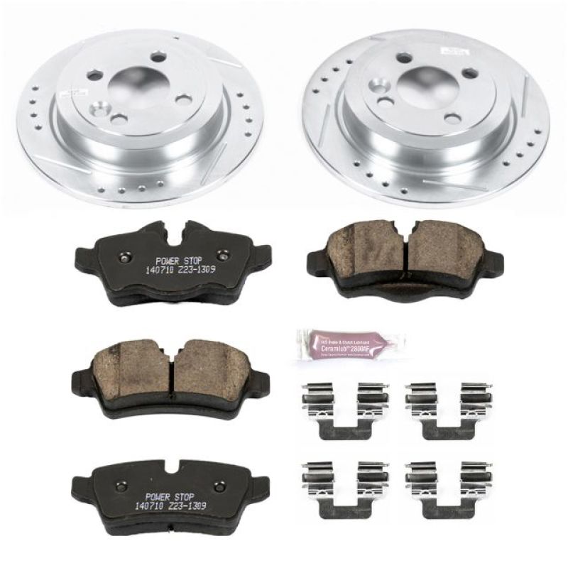 Power Stop 07-10 Mini Cooper Rear Z23 Evolution Sport Brake Kit - K6281