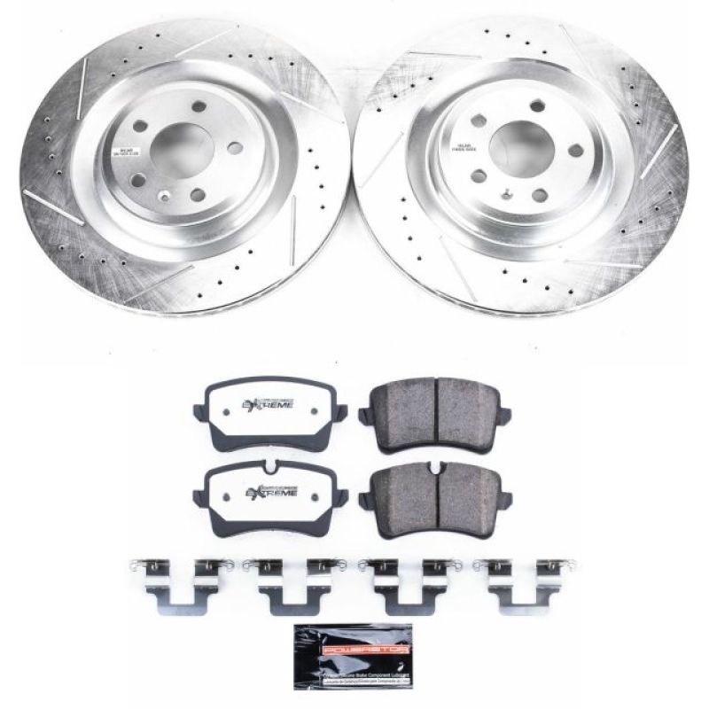 Power Stop 16-18 Audi A7 Quattro Rear Z26 Street Warrior Brake Kit - K6287-26