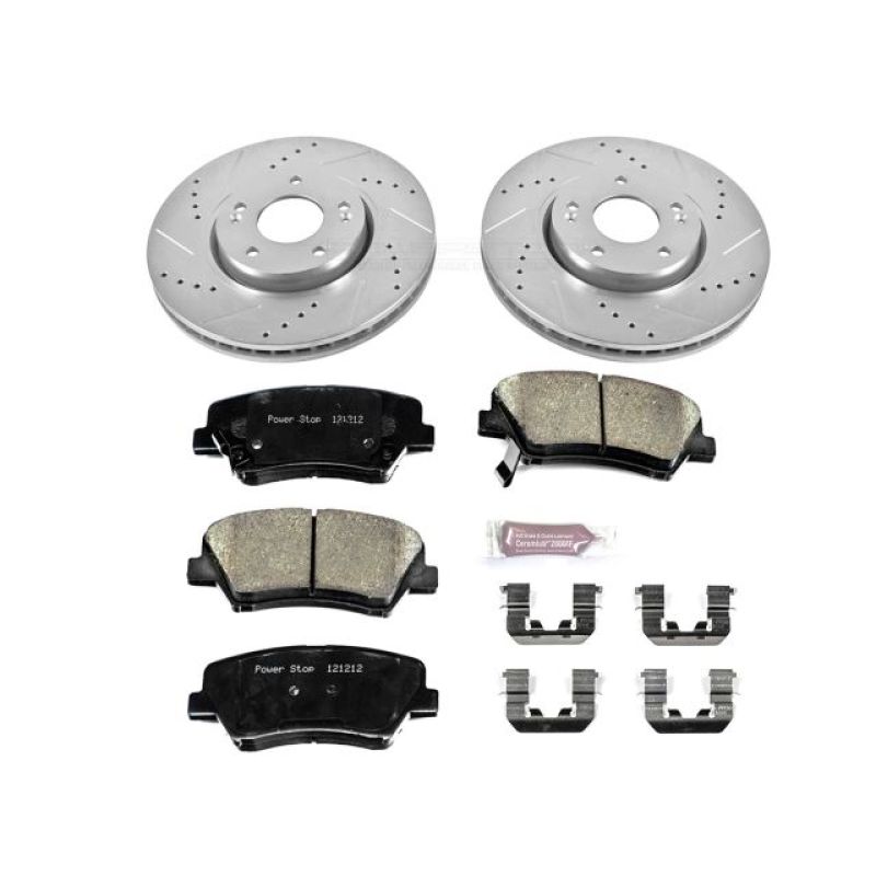 Power Stop 13-15 Hyundai Veloster Front Z23 Evolution Sport Brake Kit - K6306