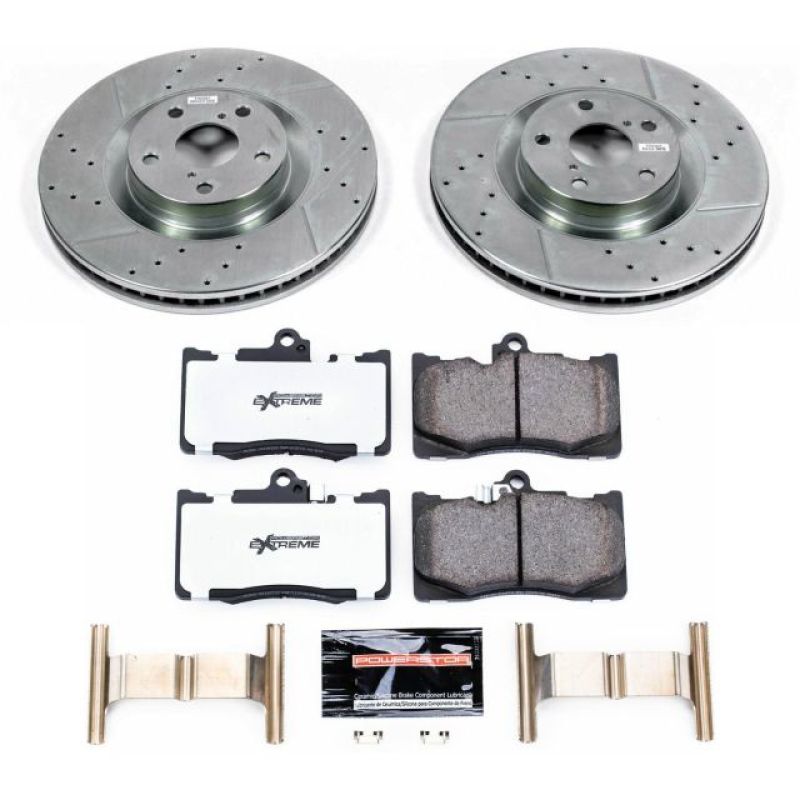 Power Stop 13-19 Lexus GS350 Front Z26 Street Warrior Brake Kit - K6355-26