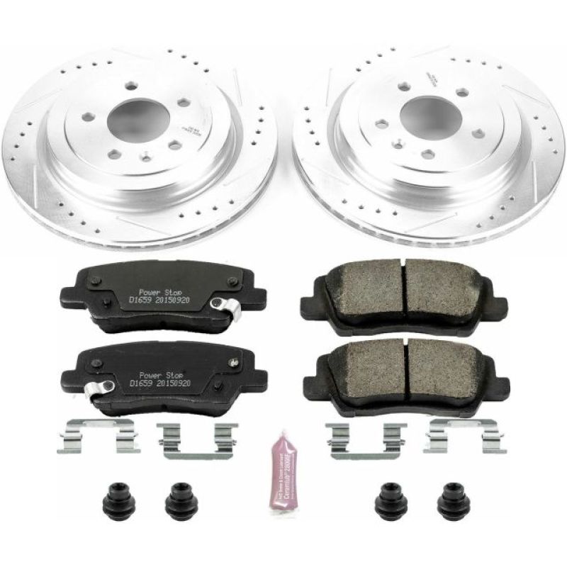 Power Stop 13-15 Cadillac ATS Rear Z23 Evolution Sport Brake Kit - K6385