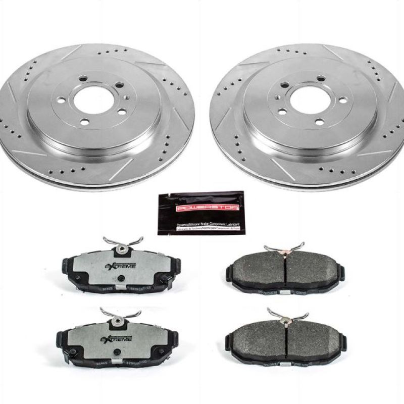 Power Stop 13-14 Ford Mustang Rear Z26 Street Warrior Brake Kit - K6402-26