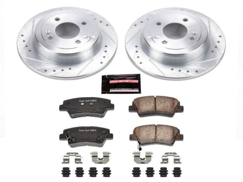 Power Stop 12-18 Hyundai Accent Rear Z23 Evolution Sport Brake Kit - K6507