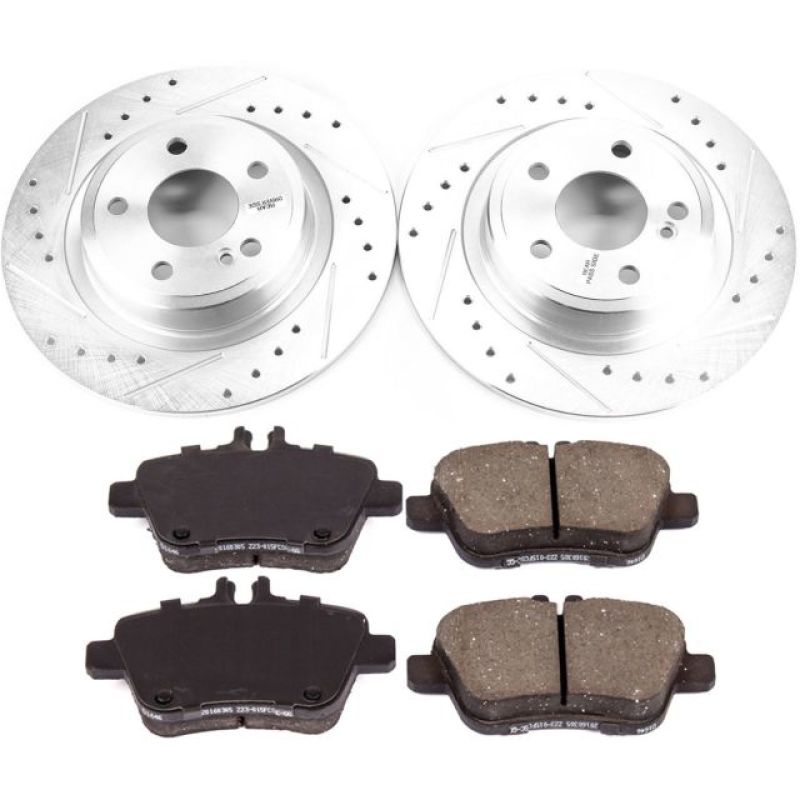 Power Stop 2017 Mercedes-Benz SLC300 Rear Z23 Evolution Sport Brake Kit - K6895