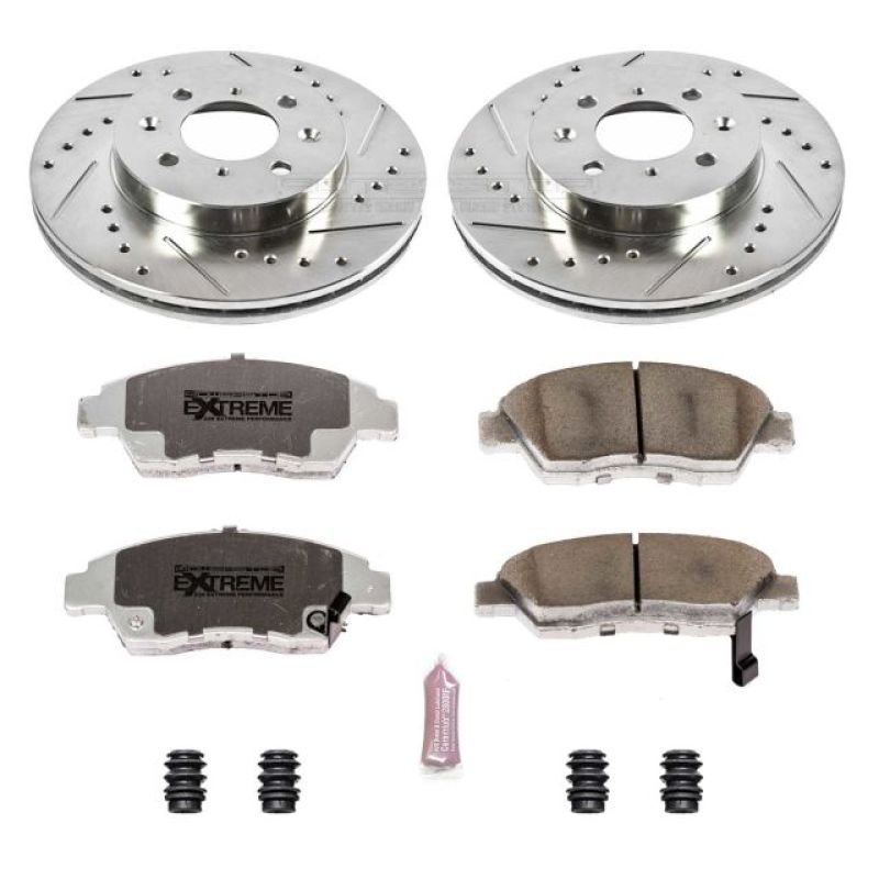 Power Stop 03-05 Honda Civic Front Z26 Street Warrior Brake Kit - K696-26