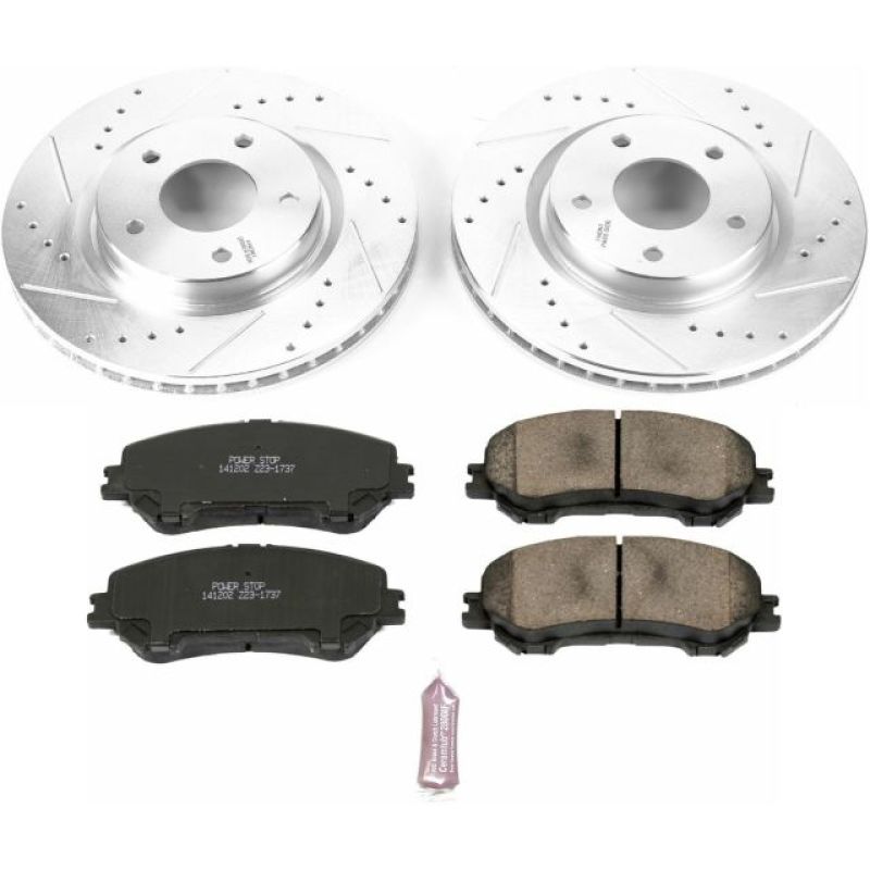 Power Stop 14-19 Nissan Rogue Front Z23 Evolution Sport Brake Kit - K7036