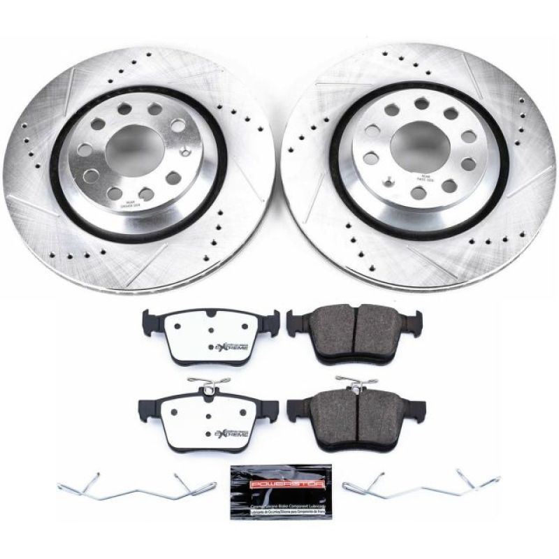 Power Stop 17-18 Audi RS3 Rear Z26 Street Warrior Brake Kit - K7084-26