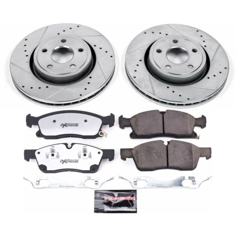 Power Stop 16-19 Jeep Grand Cherokee Front Z36 Truck & Tow Brake Kit - K7133-36