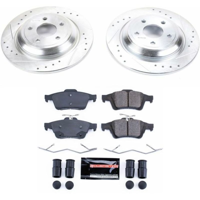 Power Stop 16-18 Ford Focus Rear Z23 Evolution Sport Brake Kit - K7320