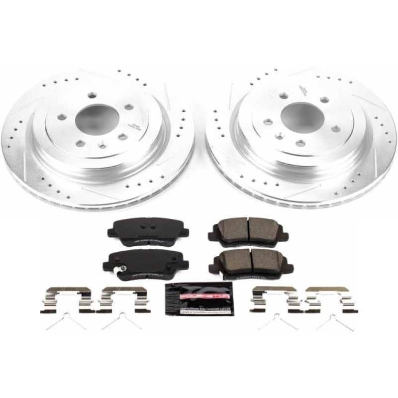 Power Stop 16-18 Cadillac ATS Rear Z23 Evolution Sport Brake Kit - K7401