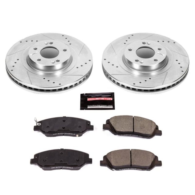 Power Stop 17-18 Hyundai Santa Fe Front Z23 Evolution Sport Brake Kit - K7513