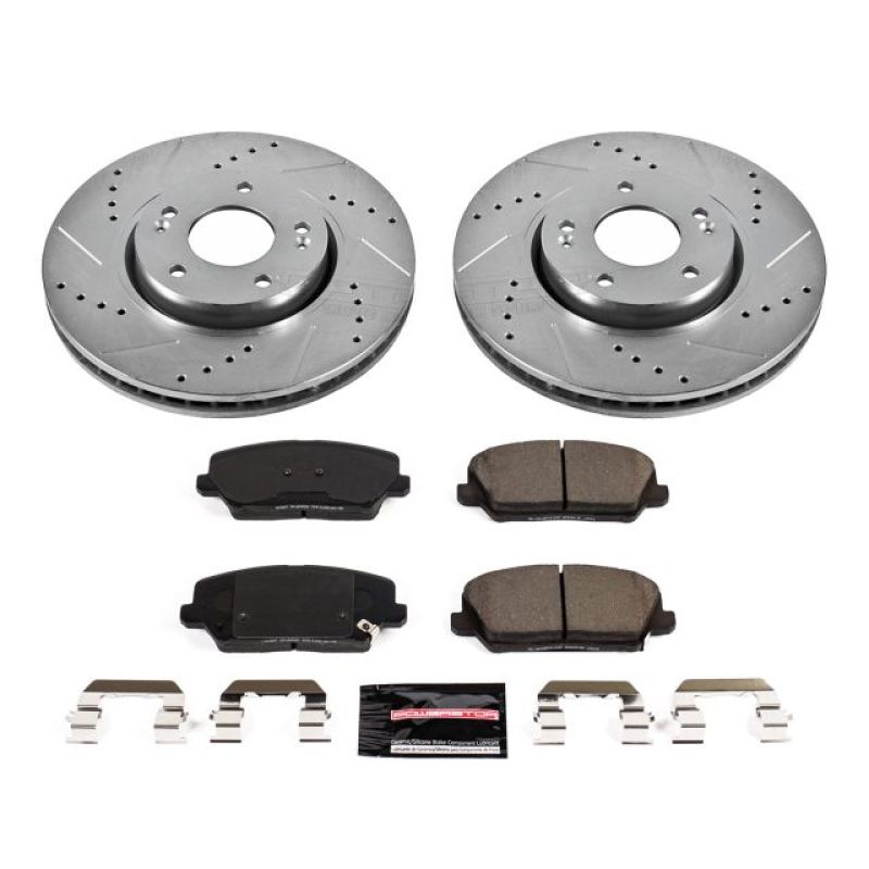 Power Stop 16-17 Hyundai Veloster Front Z23 Evolution Sport Brake Kit - K7673