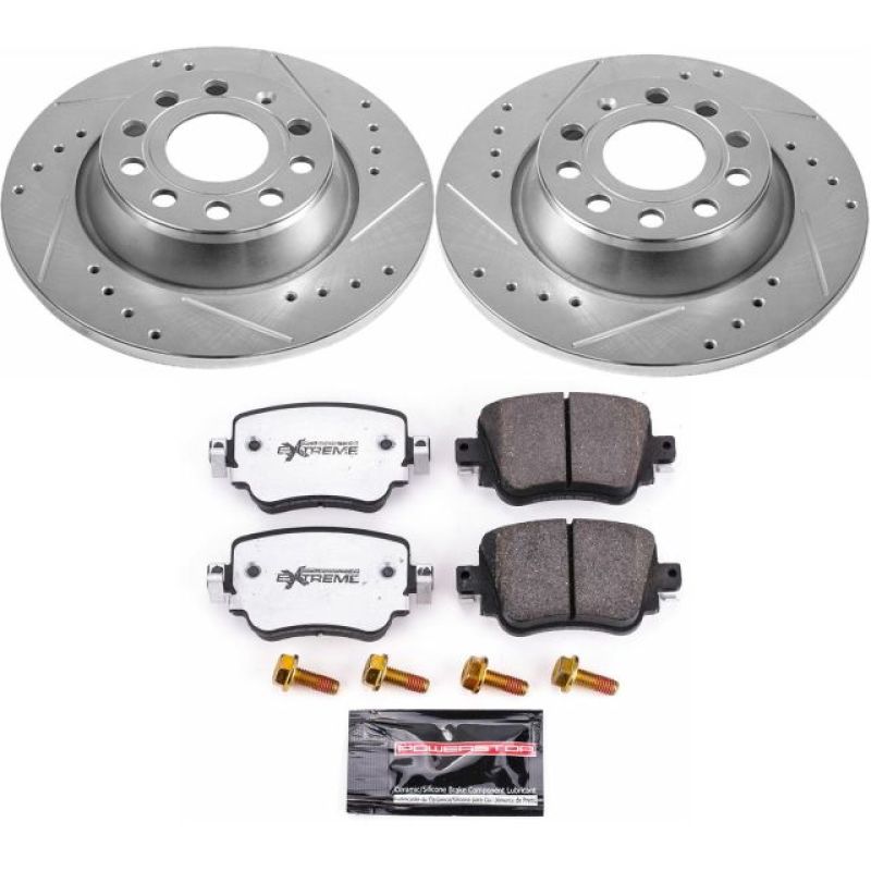 Power Stop 16-18 Audi Q3 Rear Z26 Street Warrior Brake Kit - K7707-26