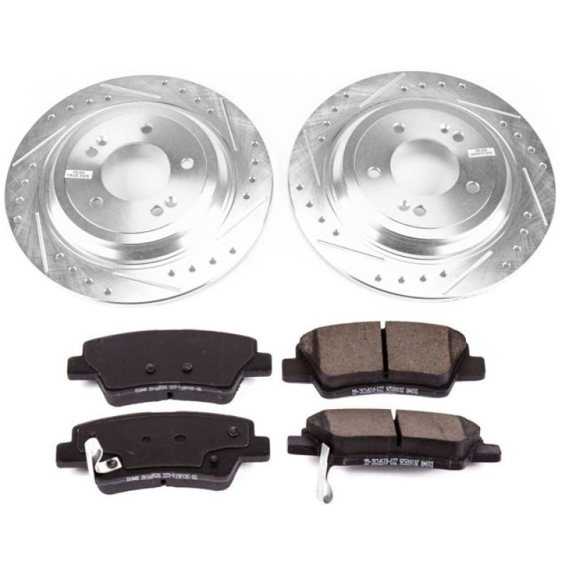 Power Stop 17-18 Kia Sportage Rear Z23 Evolution Sport Brake Kit - K8016