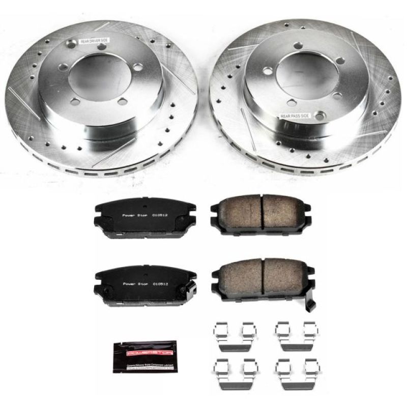 Power Stop 91-93 Dodge Stealth Rear Z23 Evolution Sport Brake Kit - K808