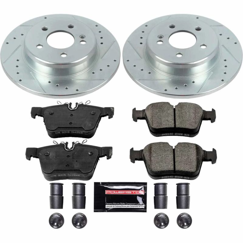 Power Stop 17-18 Mercedes-Benz C300 Rear Z23 Evolution Sport Brake Kit - K8152