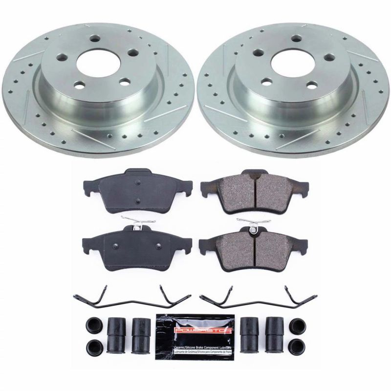Power Stop 18-19 Ford Transit Connect Rear Z23 Evolution Sport Brake Kit - K8176