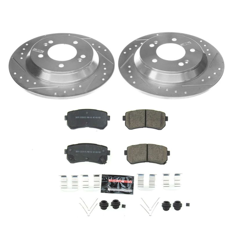Power Stop 18-19 Hyundai Kona Rear Z23 Evolution Sport Brake Kit - K8307