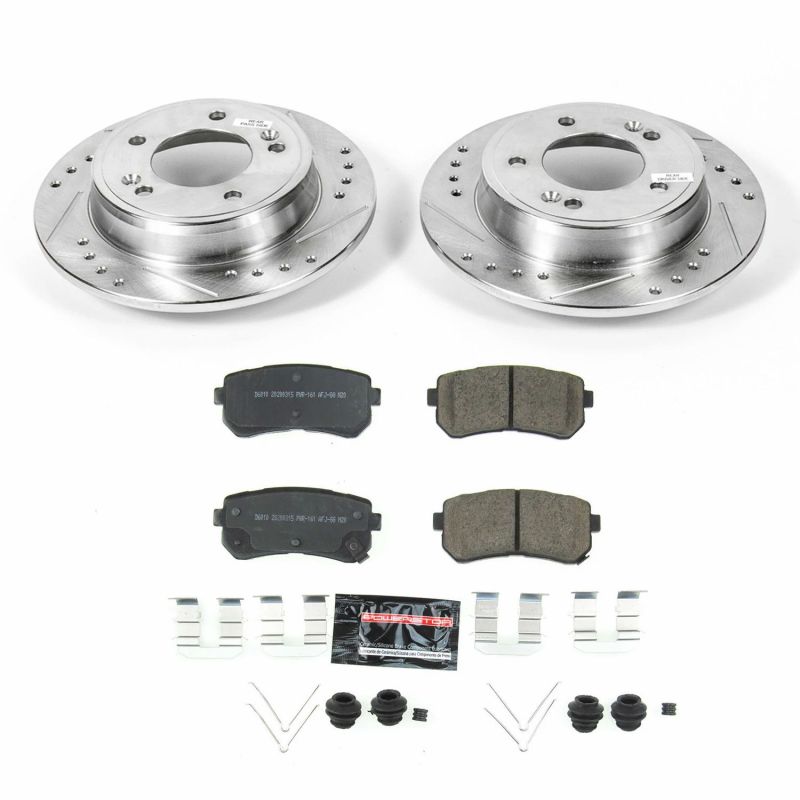 Power Stop 18-19 Hyundai Kona Rear Z23 Evolution Sport Brake Kit - K8277