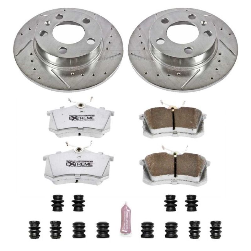 Power Stop 98-10 Volkswagen Beetle Rear Z26 Street Warrior Brake Kit - K847-26