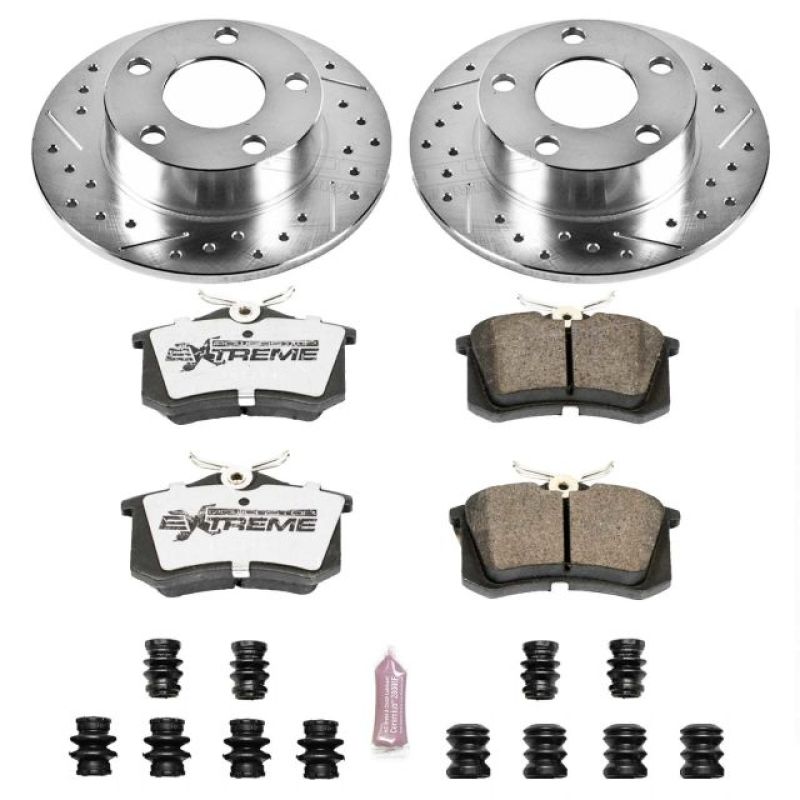 Power Stop 98-01 Audi A6 Quattro Rear Z26 Street Warrior Brake Kit - K849-26