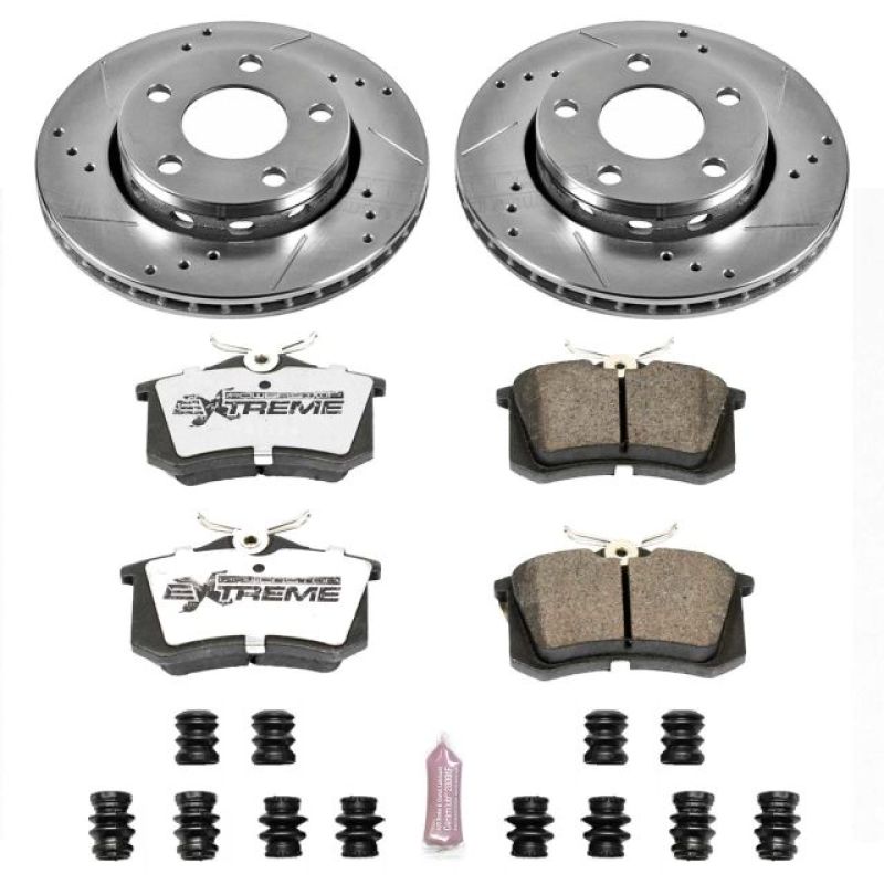 Power Stop 00-02 Audi S4 Rear Z26 Street Warrior Brake Kit - K894-26