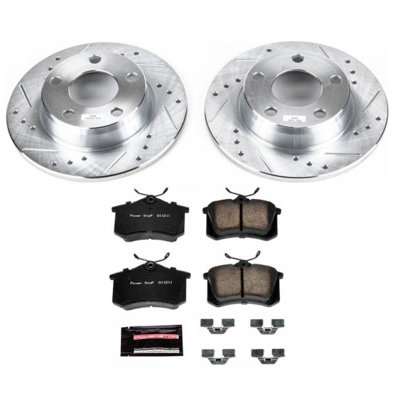 Power Stop 98-04 Audi A6 Quattro Rear Z23 Evolution Sport Brake Kit - K941