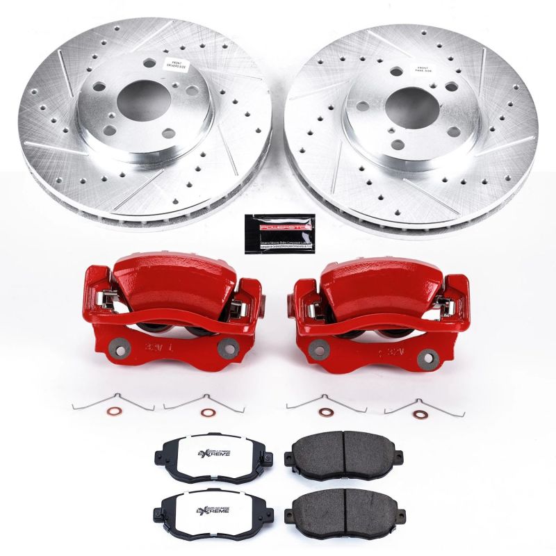 Power Stop 01-05 Lexus IS300 Front Z26 Street Warrior Brake Kit w/Calipers - KC1077-26