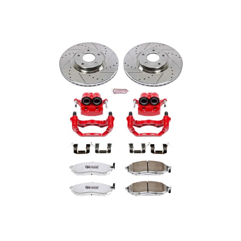 Power Stop 05-07 Infiniti G35 Front Z26 Street Warrior Brake Kit w/Calipers - KC112A-26