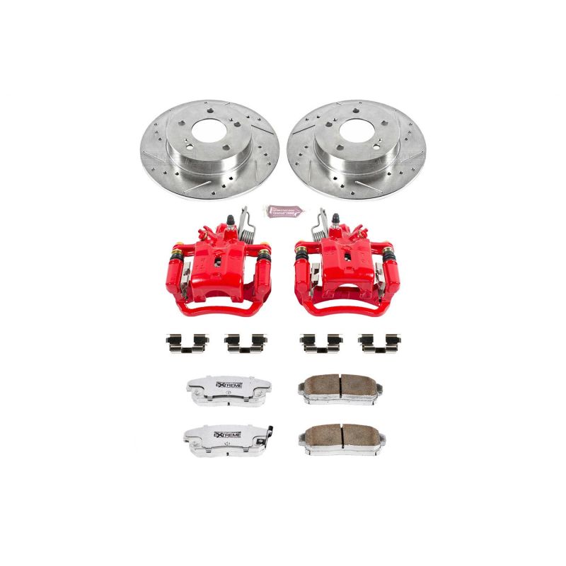 Power Stop 2001 Infiniti I30 Rear Z26 Street Warrior Brake Kit w/Calipers - KC1169-26