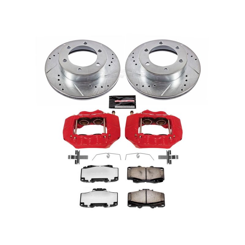 Power Stop 95-04 Toyota Tacoma Front Z36 Truck & Tow Brake Kit w/Calipers - KC1233A-36