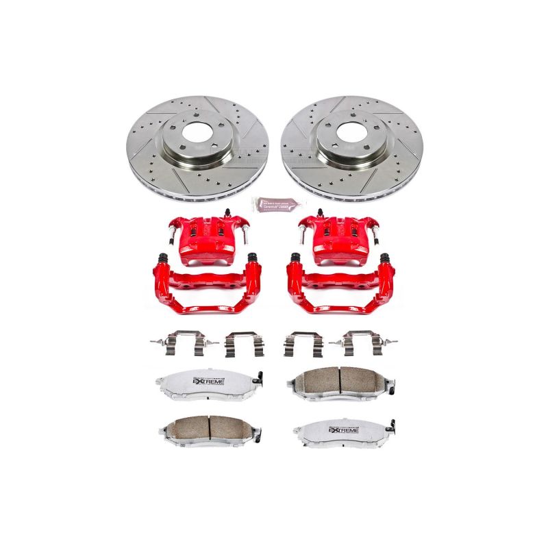 Power Stop 03-04 Infiniti M45 Front Z26 Street Warrior Brake Kit w/Calipers - KC152-26