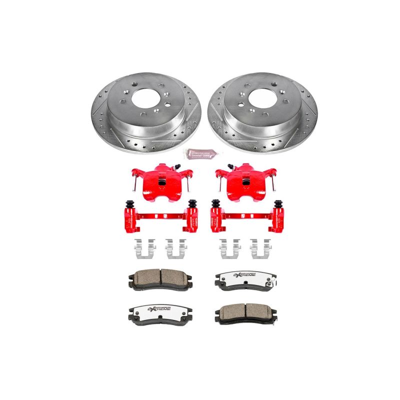 Power Stop 08-09 Buick Allure Rear Z26 Street Warrior Brake Kit w/Calipers - KC1440-26