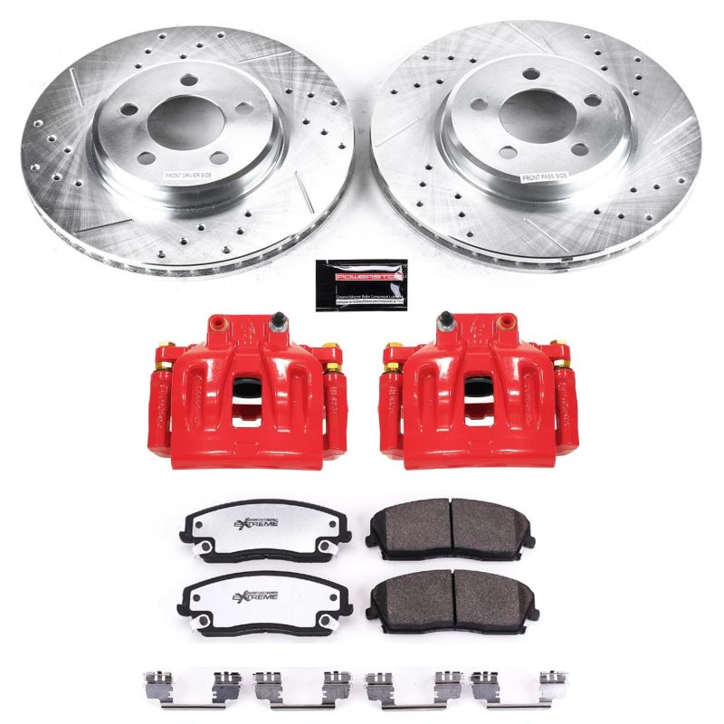 Power Stop 12-19 Chrysler 300 Front Z26 Street Warrior Brake Kit w/Calipers - KC1714A-26