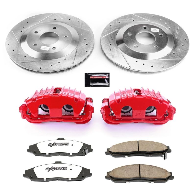 Power Stop 97-04 Chevrolet Corvette Front Z26 Street Warrior Brake Kit w/Calipers - KC1559B-26