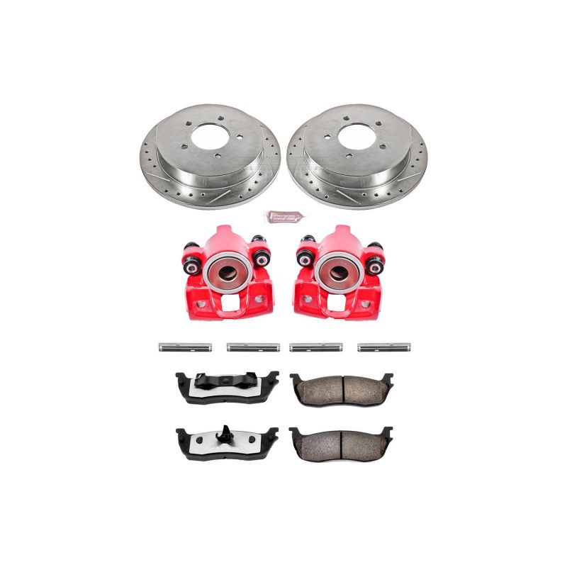 Power Stop 97-00 Ford Expedition Rear Z36 Truck & Tow Brake Kit w/Calipers - KC1872-36