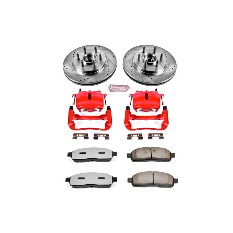 Power Stop 05-08 Ford F-150 Front Z36 Truck & Tow Brake Kit w/Calipers - KC1939A-36