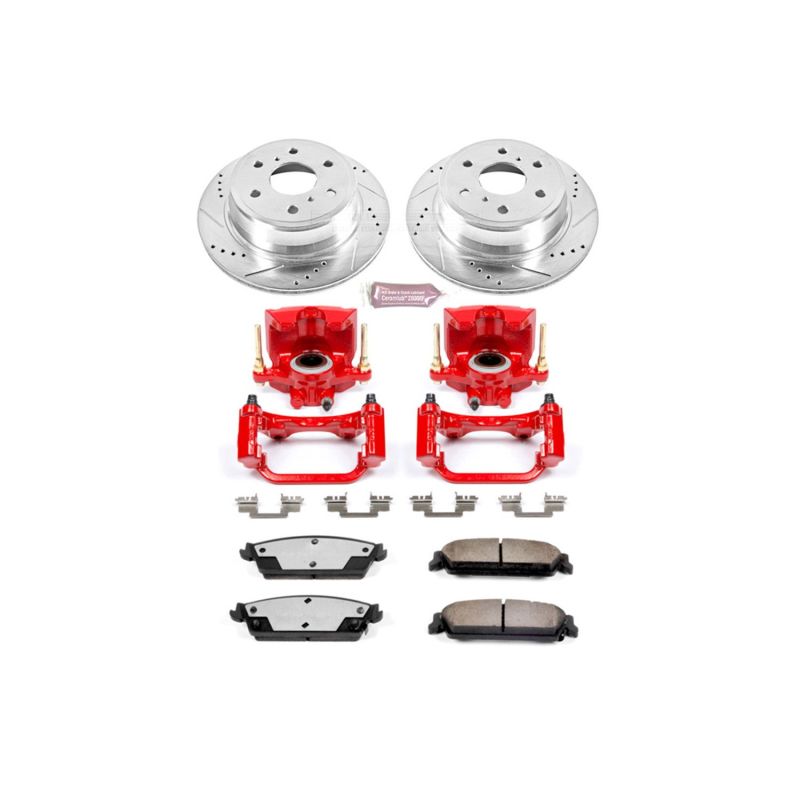 Power Stop 07-14 Cadillac Escalade Rear Z36 Truck & Tow Brake Kit w/Calipers - KC2083-36