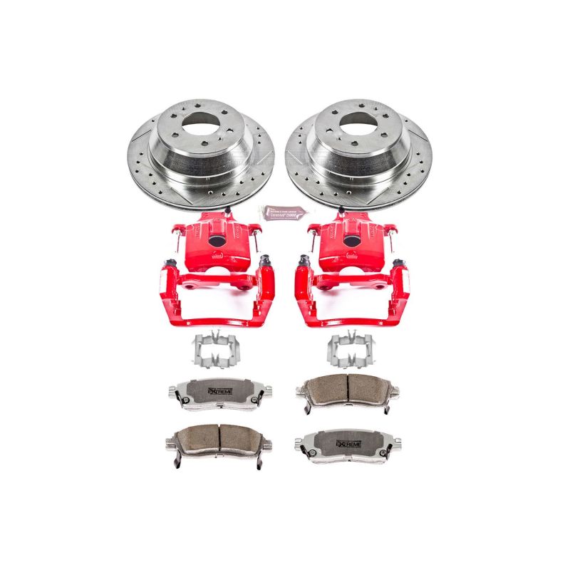 Power Stop 04-07 Buick Rainier Rear Z26 Street Warrior Brake Kit w/Calipers - KC2050-26