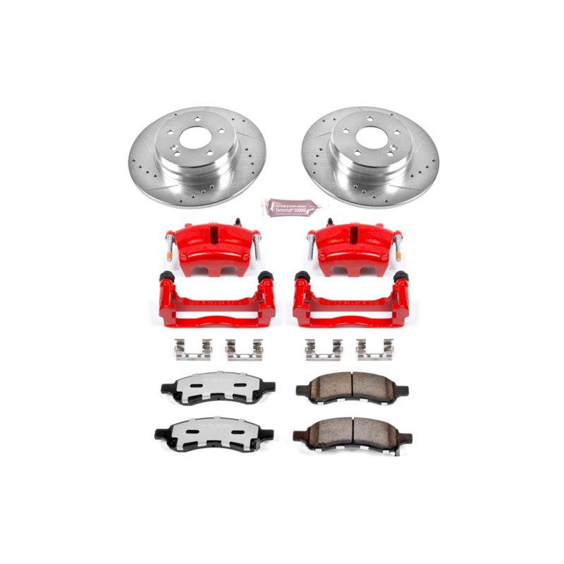 Power Stop 06-07 Buick Rainier Front Z36 Truck & Tow Brake Kit w/Calipers - KC2084B-36