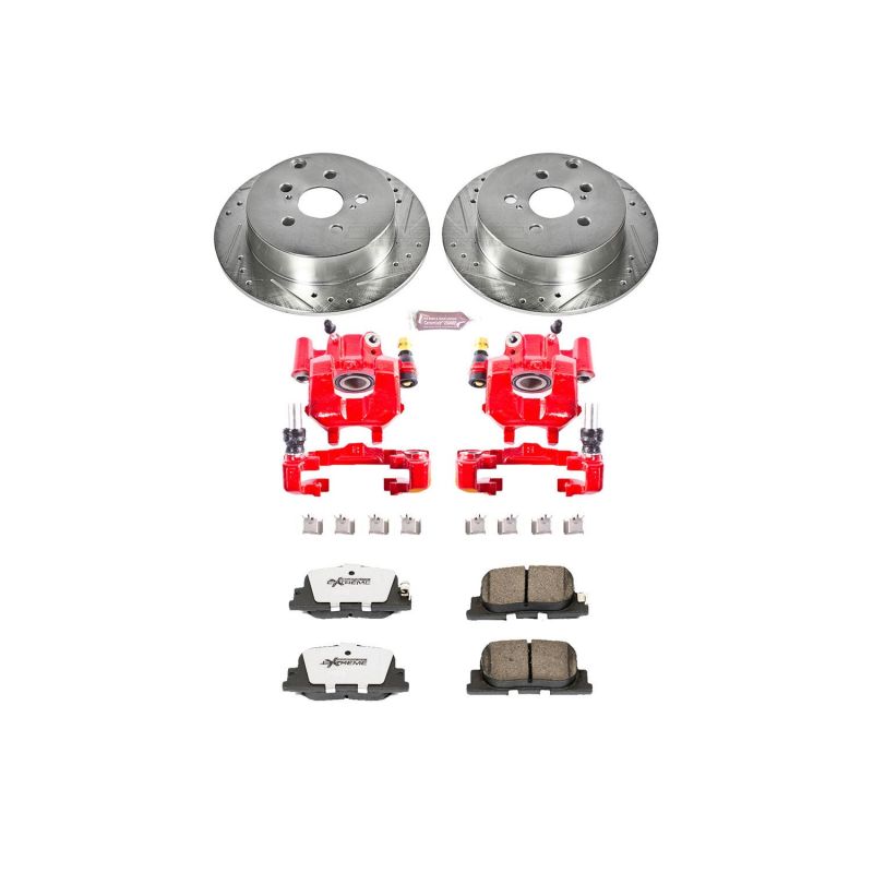 Power Stop 05-10 Scion tC Rear Z26 Street Warrior Brake Kit w/Calipers - KC2319-26