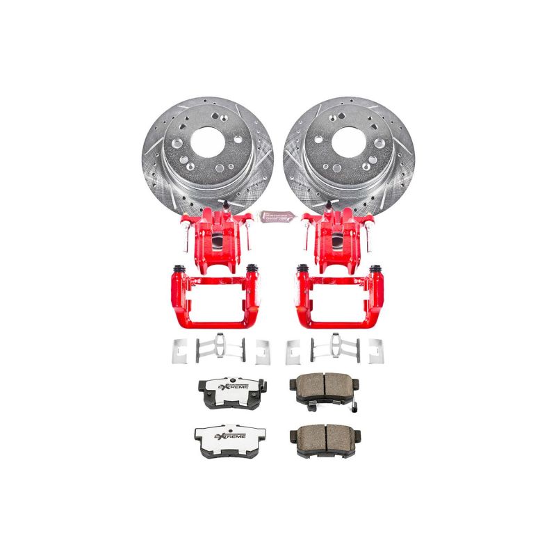 Power Stop 01-03 Acura CL Rear Z26 Street Warrior Brake Kit w/Calipers - KC2383-26
