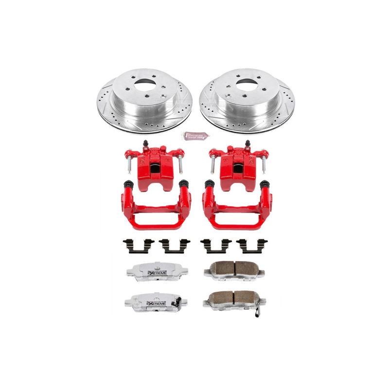 Power Stop 03-07 Nissan Murano Rear Z26 Street Warrior Brake Kit w/Calipers - KC2427-26