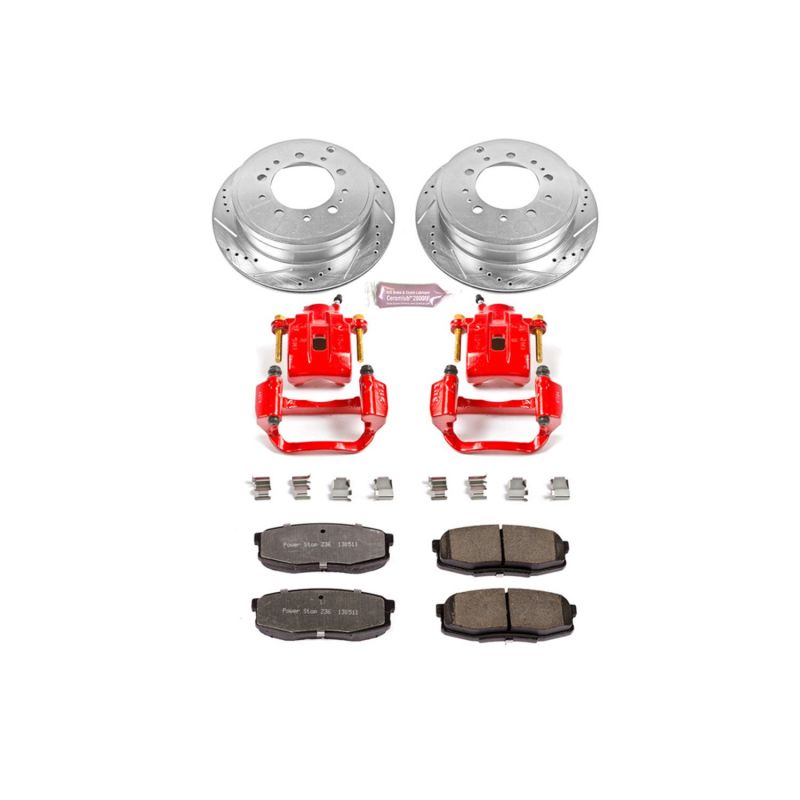 Power Stop 08-19 Toyota Sequoia Rear Z36 Truck & Tow Brake Kit w/Calipers - KC3073-36