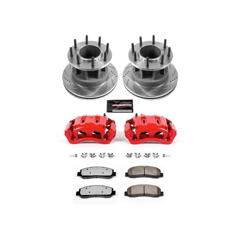 Power Stop 07-11 Ford F-350 Super Duty Front Z36 Truck & Tow Brake Kit w/Calipers - KC4595-36