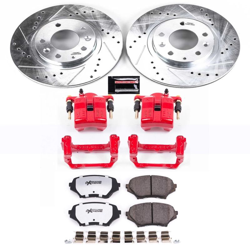 Power Stop 06-15 Mazda MX-5 Miata Front Z26 Street Warrior Brake Kit w/Calipers - KC4659-26