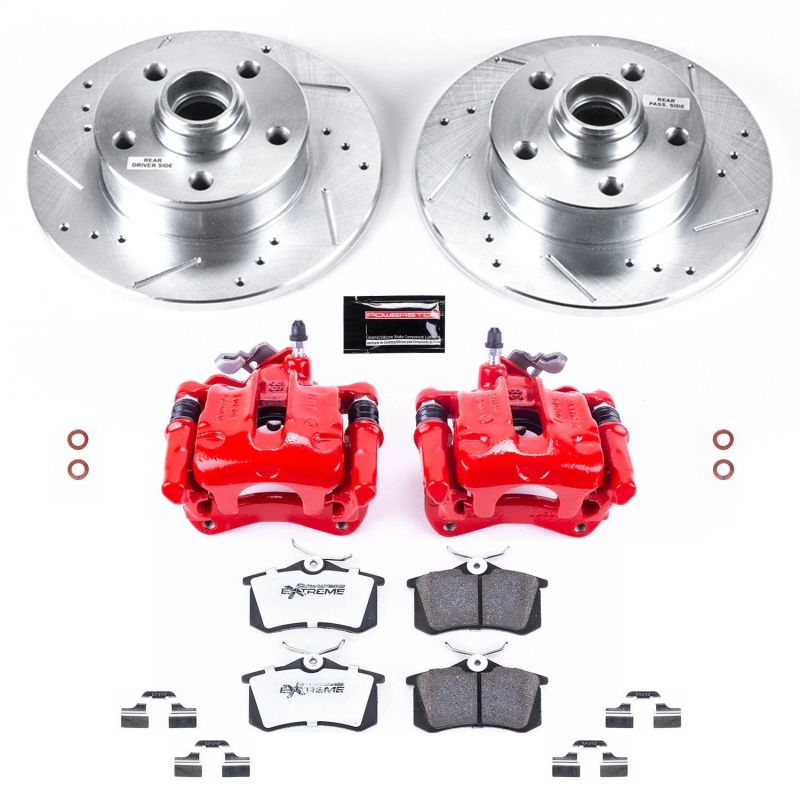 Power Stop 94-99 Volkswagen Golf Rear Z26 Street Warrior Brake Kit w/Calipers - KC512-26